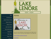 Tablet Screenshot of lakelenore.ca